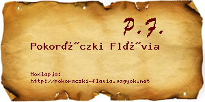 Pokoráczki Flávia névjegykártya